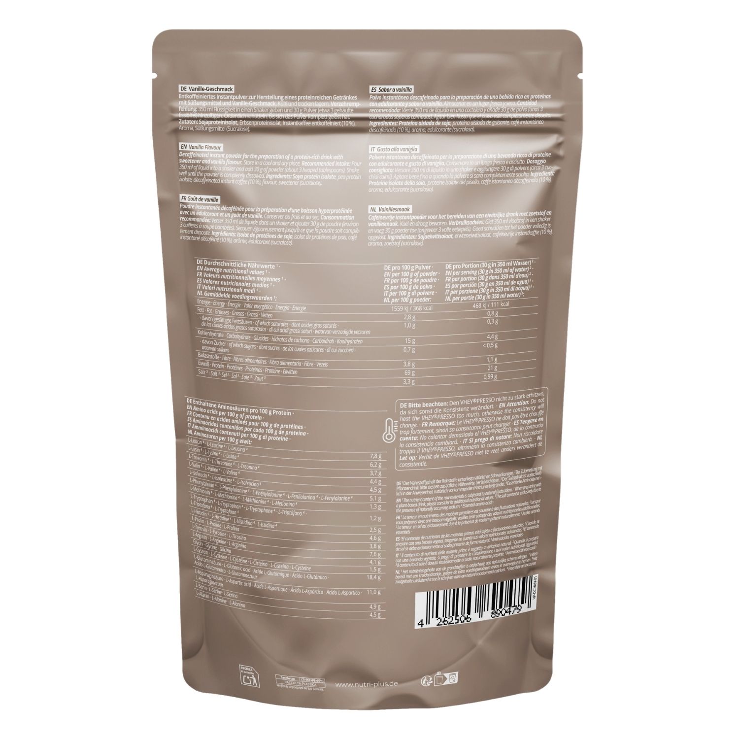 Proteinkaffee Vegpresso Vanille